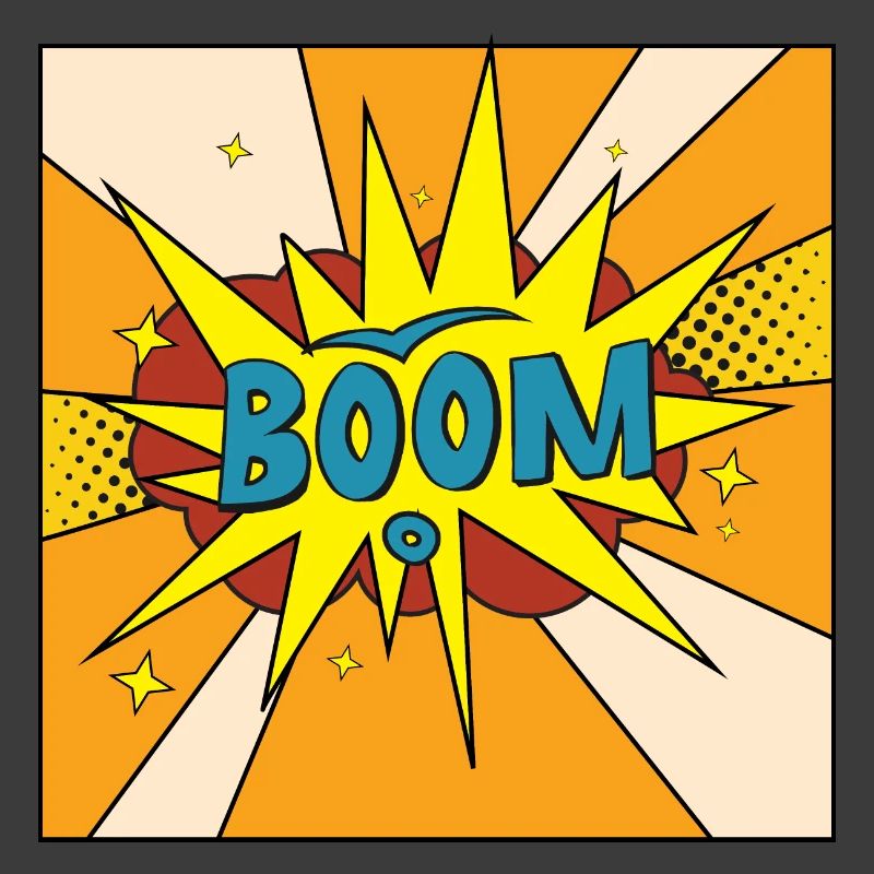 Boom Comic Explosion Style