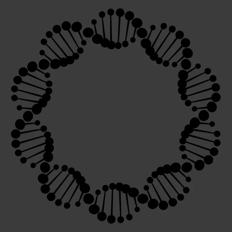 DNA-Strang im Kreis