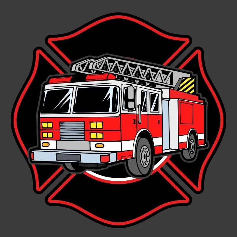 Fire brigade fire engine fire protection extinguishing work