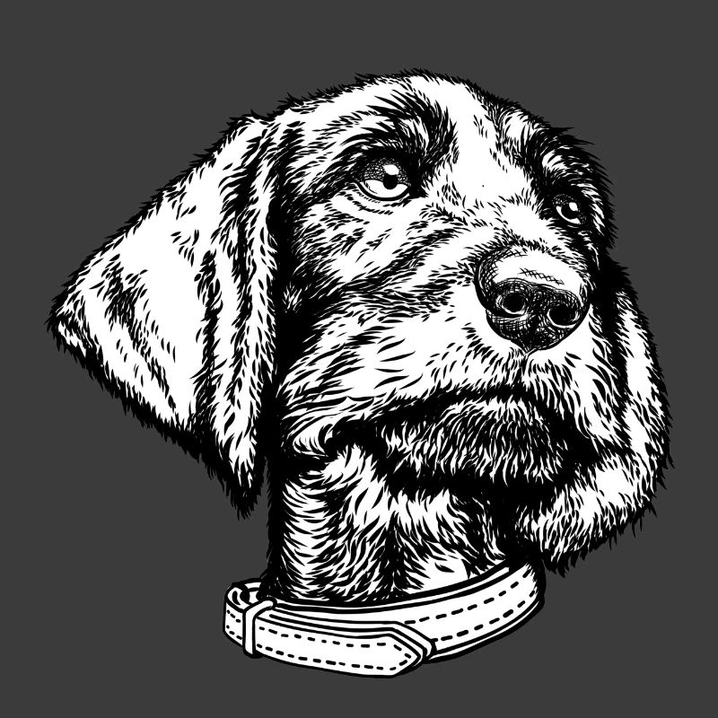 Dackelportrait sw