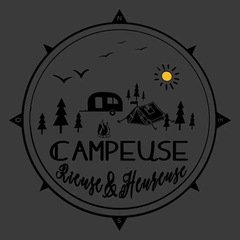 campeuse rieuse heureuse