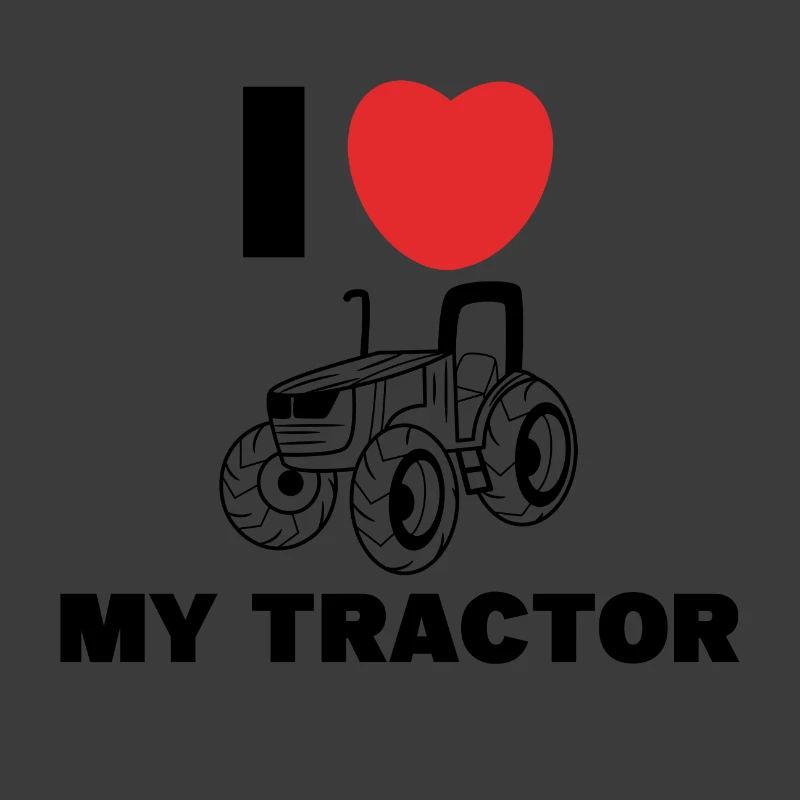 Ackerbau Herz Ich Liebe Traktor Statement Bauer