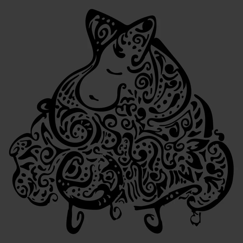 Abstraktes Schaf Ornamente