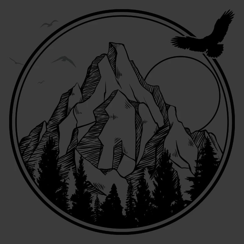 Mitternachtsvogel-Silhouette