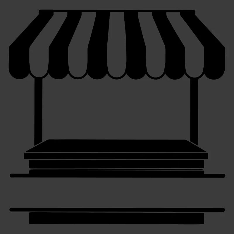 Marktstand-Logo transparent
