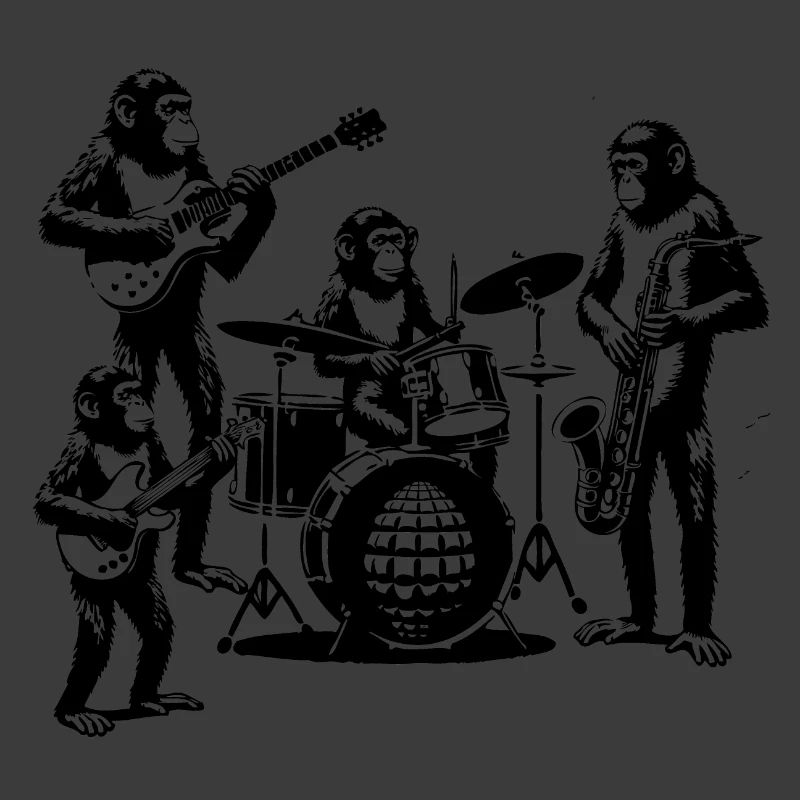 Affen Band | Schimpansen Musiker