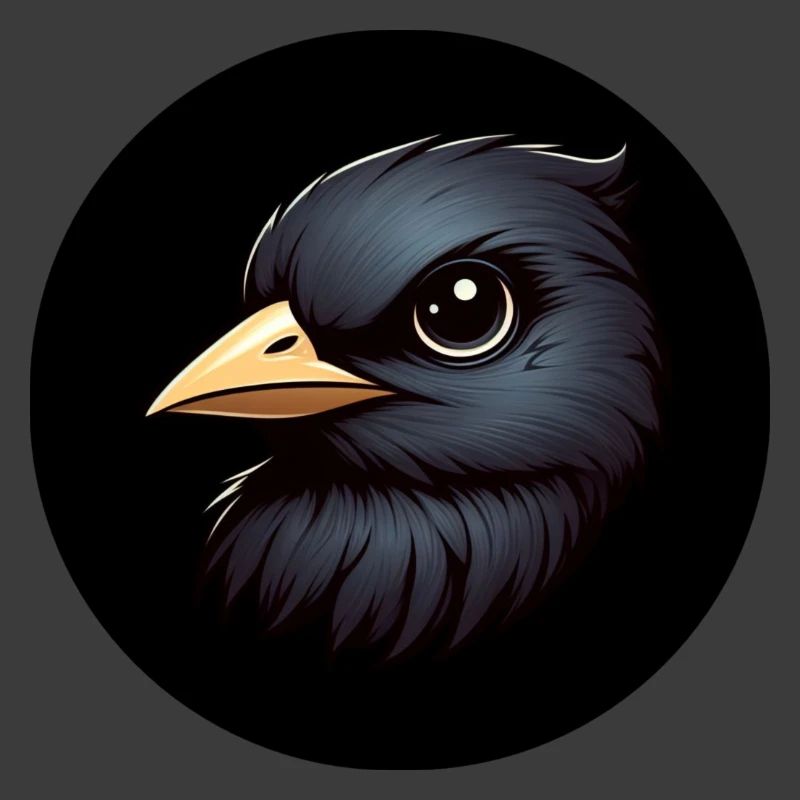 Rabe im Animationsstil