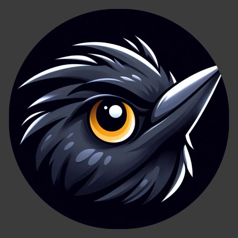 Comic Amsel Vogel