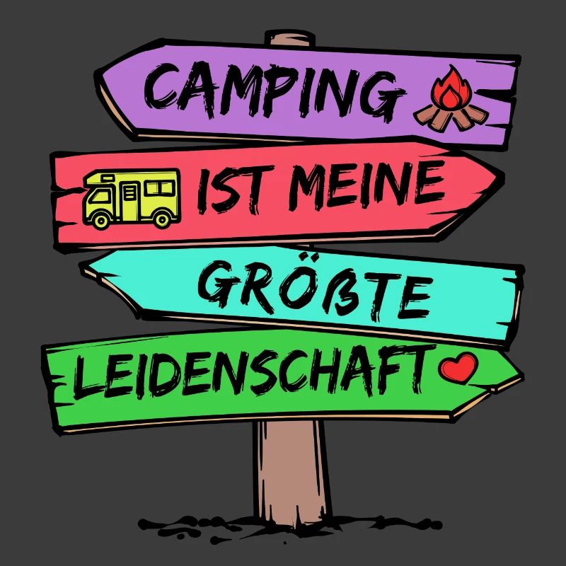 Campingplatz Camping Wanderer Wohnmobil Statement