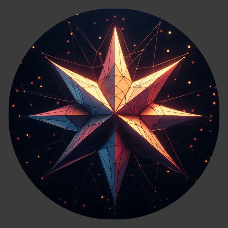 Bunter Stern Galaxy