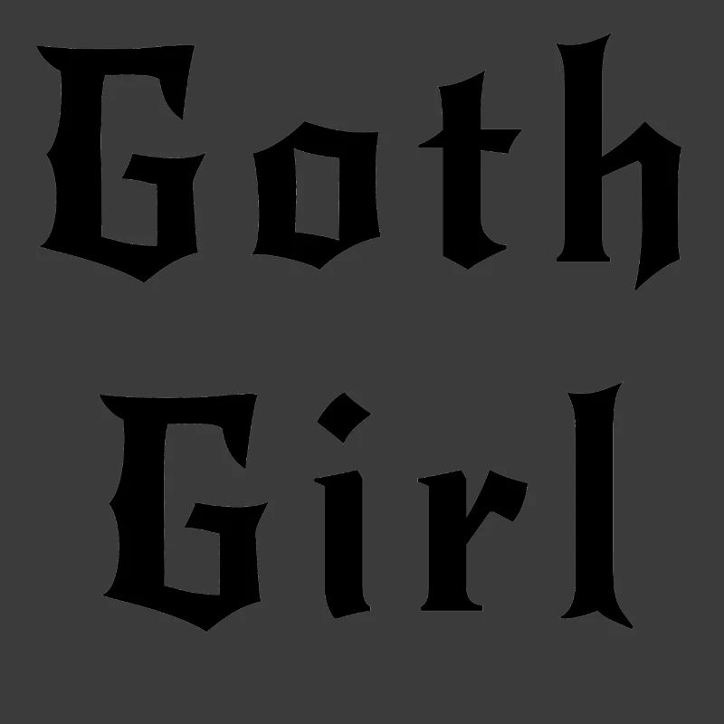 Gothic Mädchen schwarz