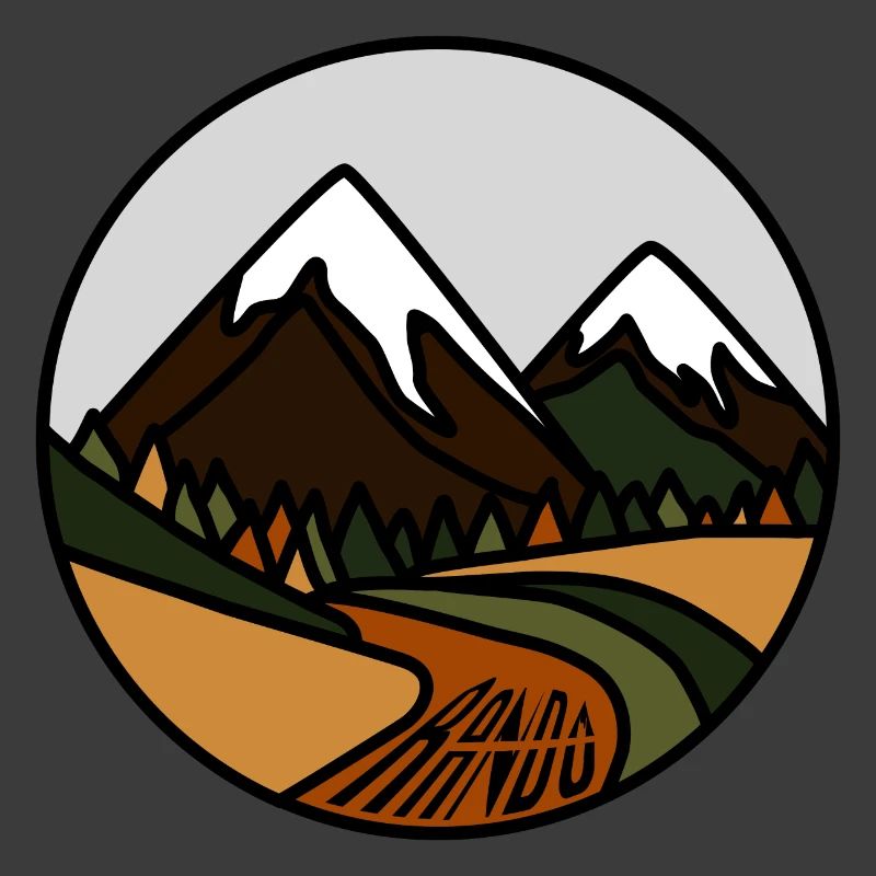 Schneebedeckte Berge und Alpentäler