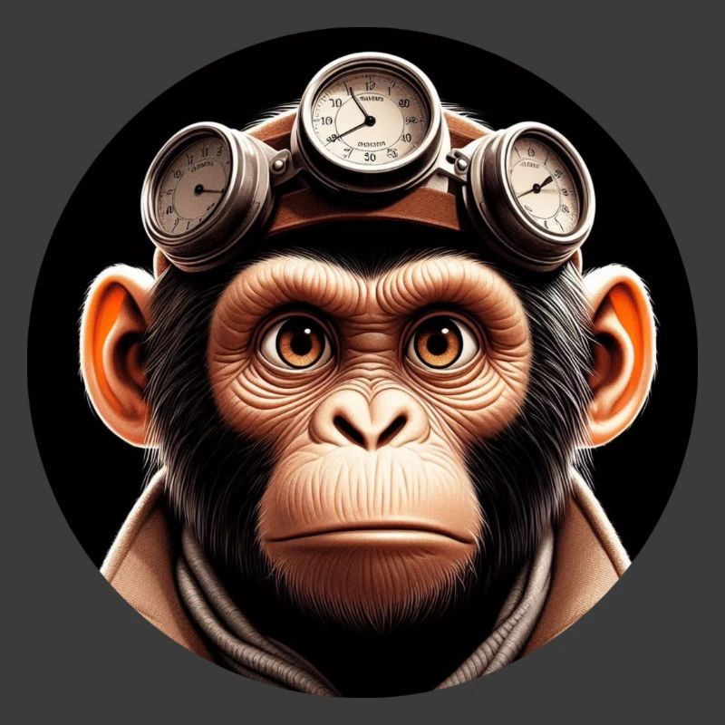 Affe Zeitreisender Zeitreise