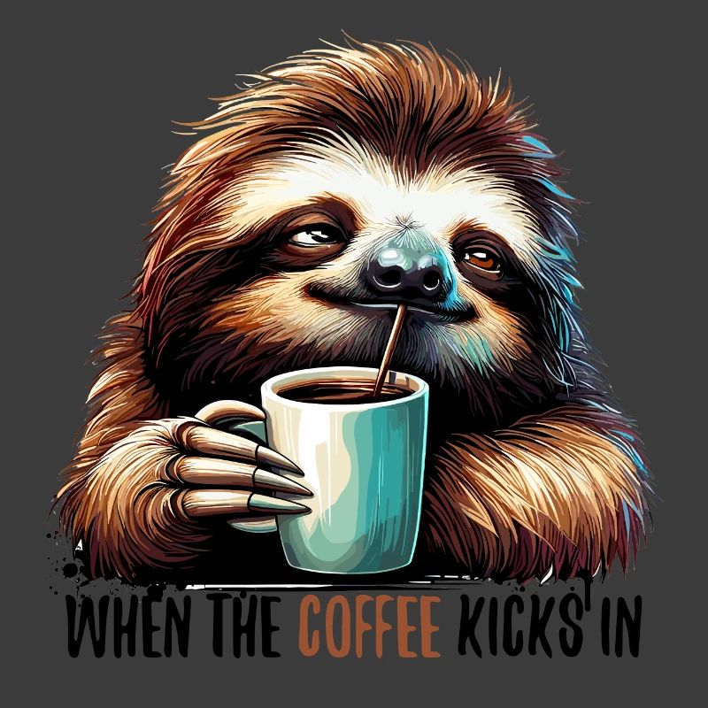 Sloth Coffee Kicks Gift