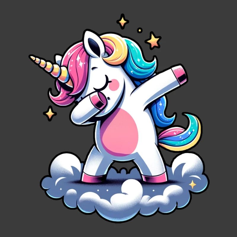 Regenbogen Einhorn Tanz