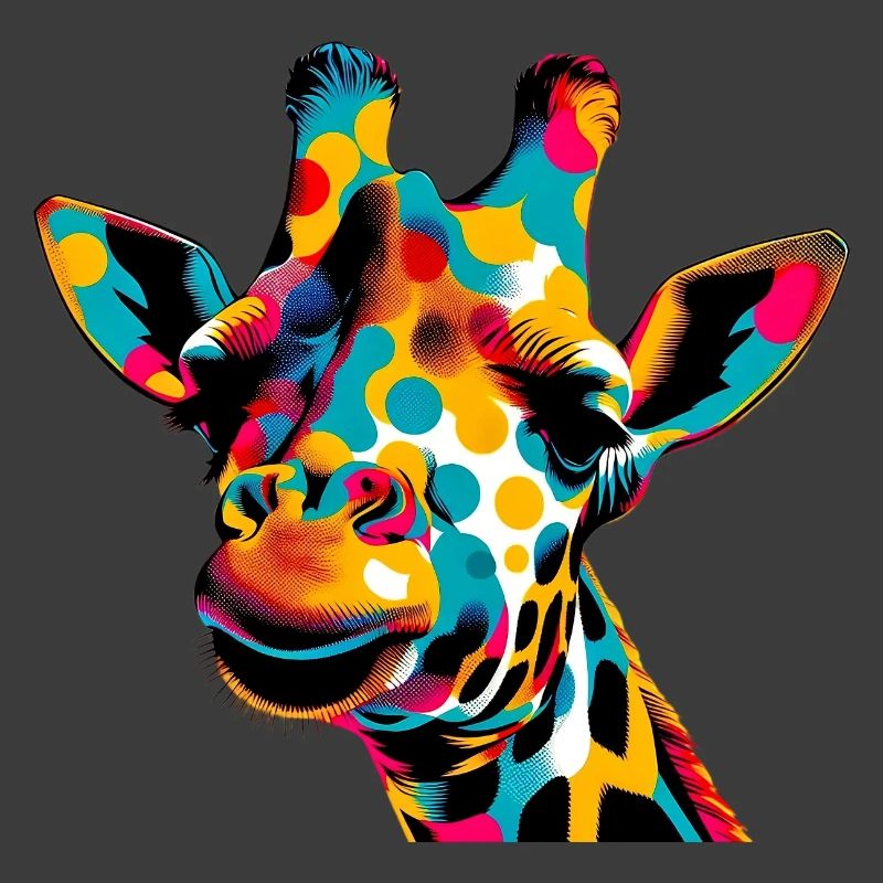 Giraffe Pop Art