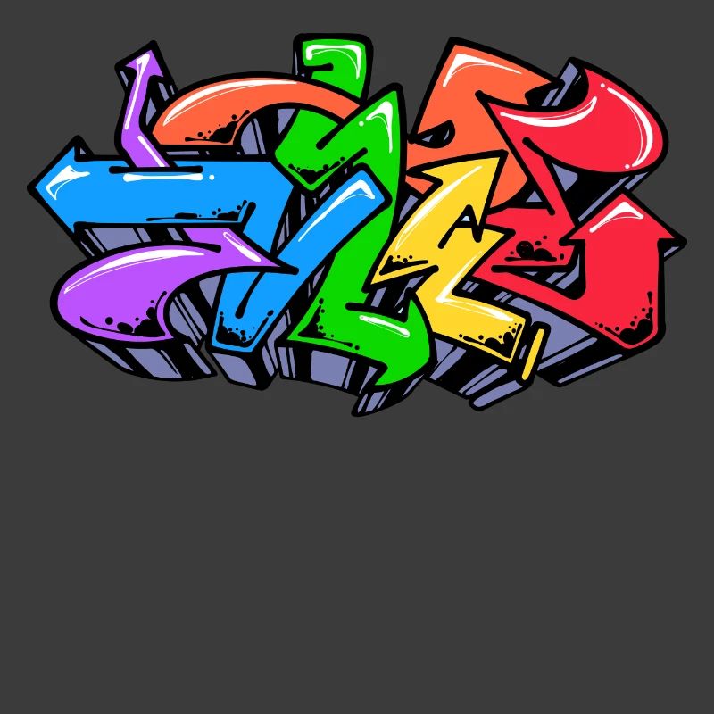 Graffiti Strassenkunst Wildstyle Illustration