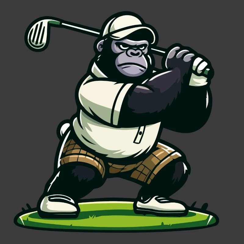 Gorille de golf