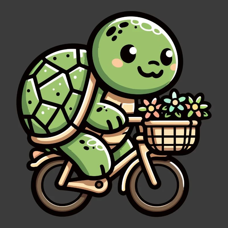 Conception de vélo tortue mignonne