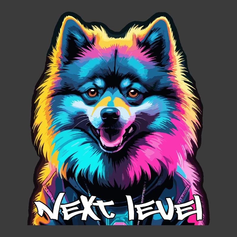 Small Spitz Spitz Next Level Cyber Dog Gift