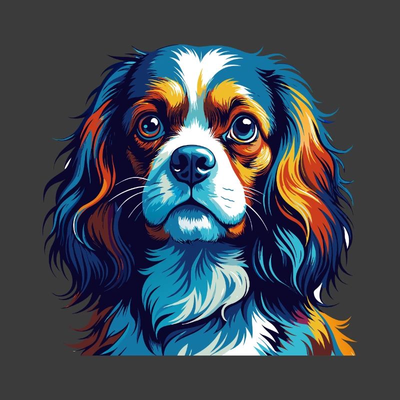 Cavalier King Charles Spaniel Dog Breed Cartoon