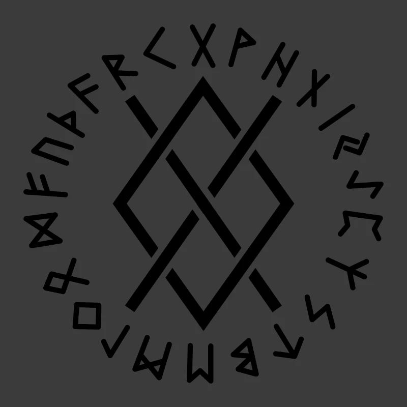 Gungnir-Runen schwarz