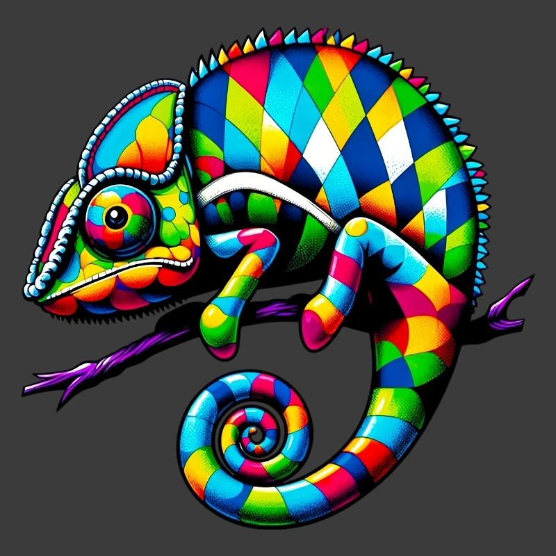 Caméléon arlequin