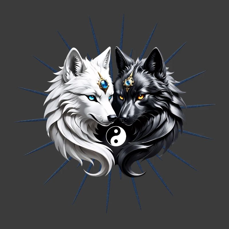 Loups Yin Yang.