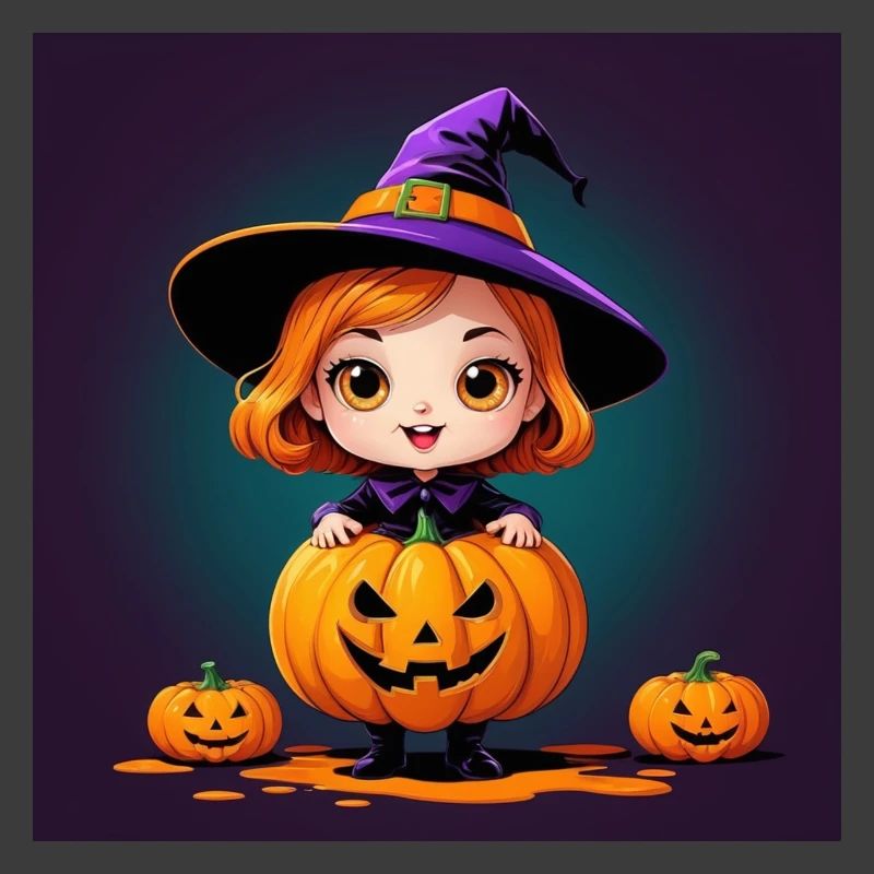 Halloween Pumpkin Witch