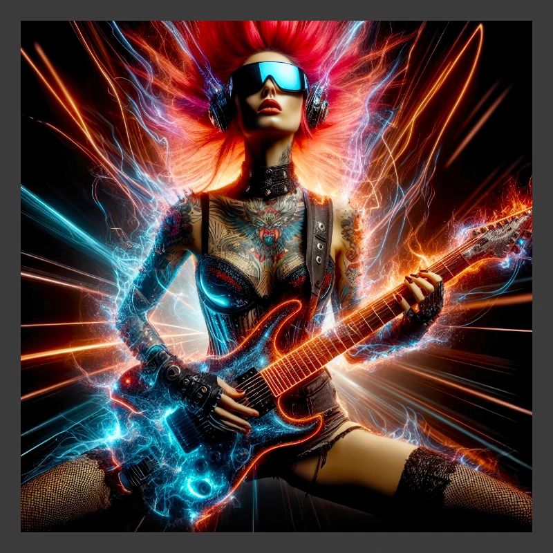 Cyberpunk-Rocker