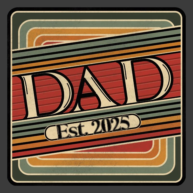 Dad Est. 2025 – Retro Gift for New Dads