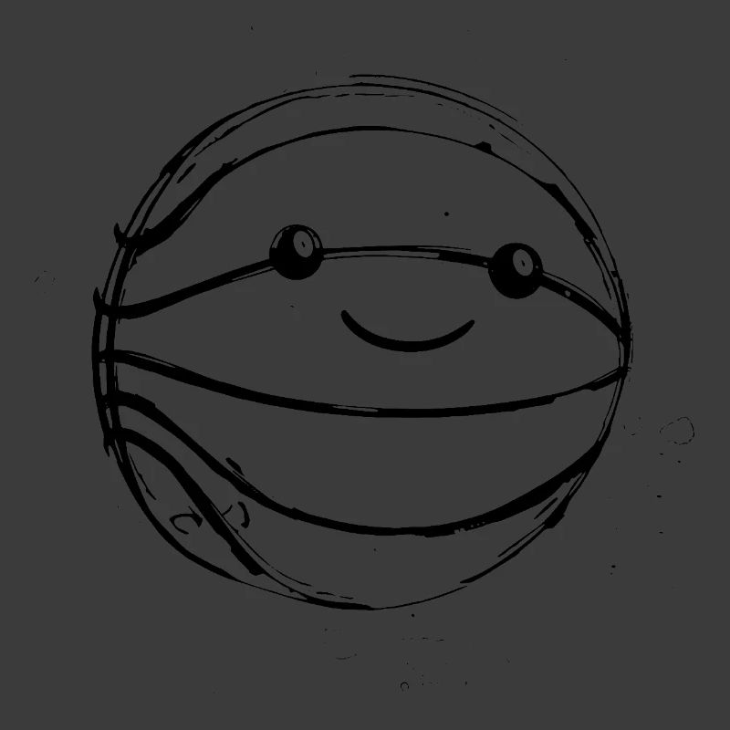 Basketball Ball Comic Look