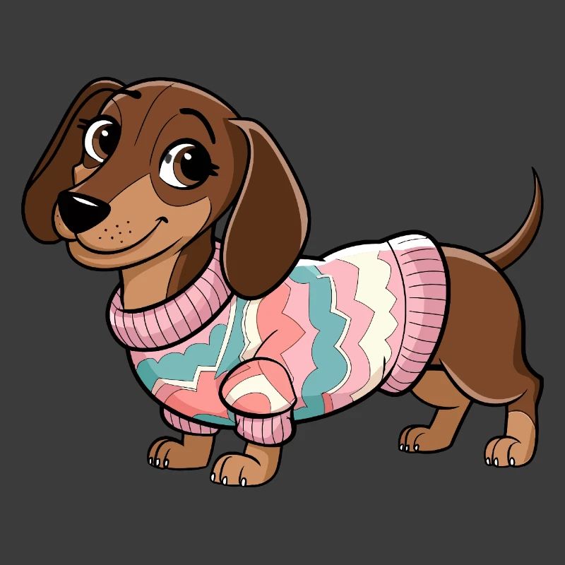 Kuscheliger Pullover Dackel