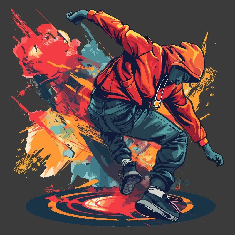 Breakdancer Graffiti