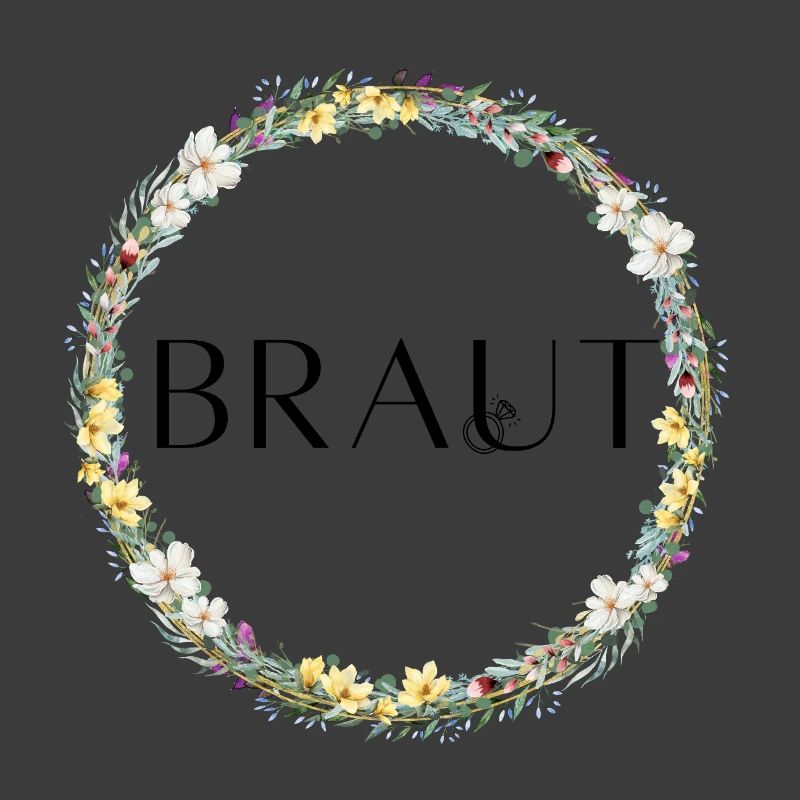 Team Bride ! Flower wreath customizable