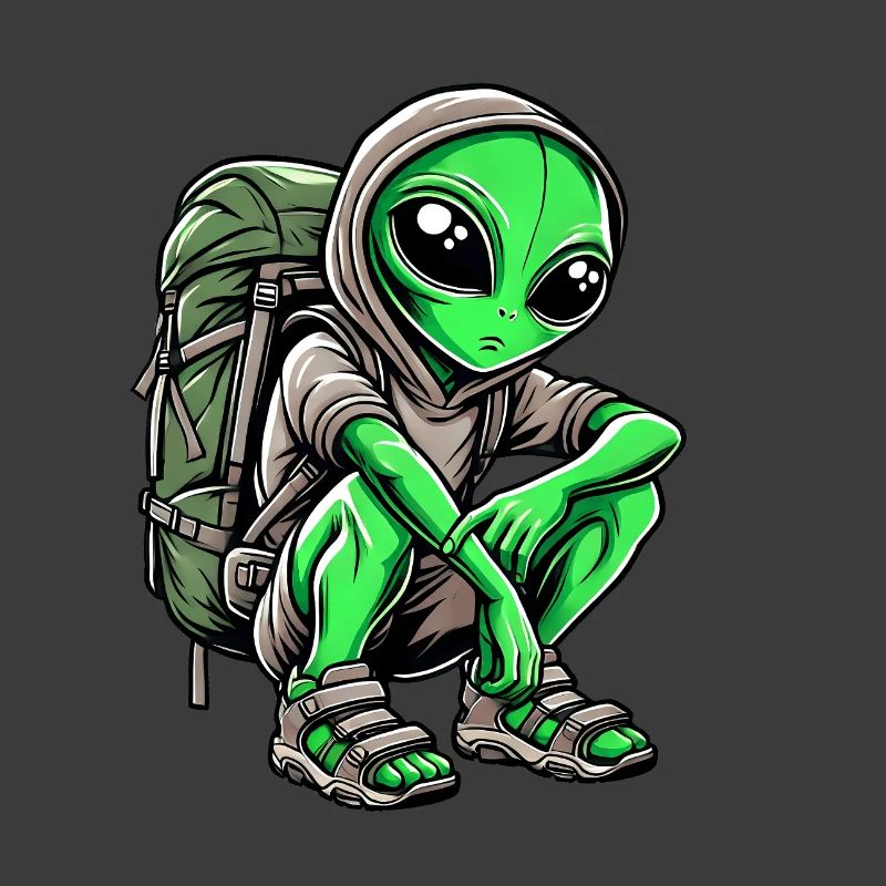 Alien Backpacker Design