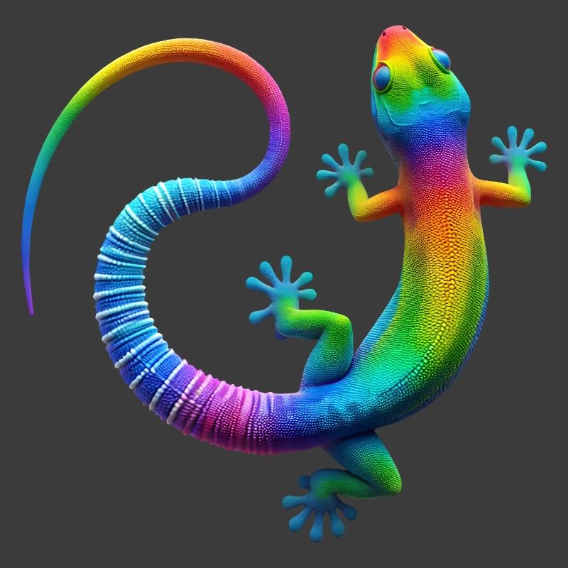 Regenbogen Gecko