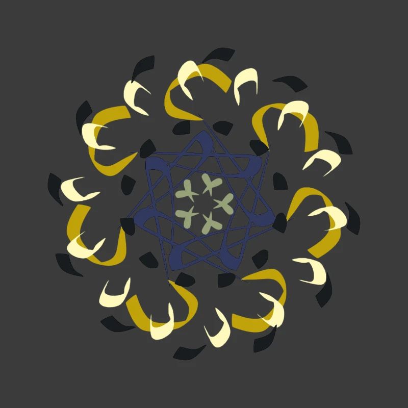 Motif de mandala complexe dans des tons de terre