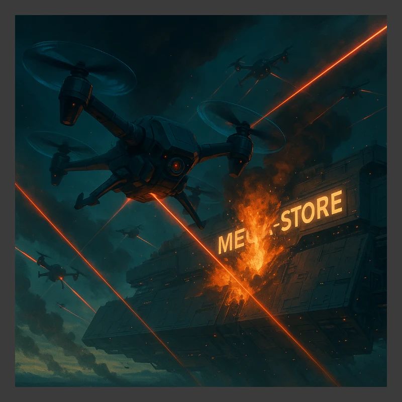 Futuristic Air Base Attack Image