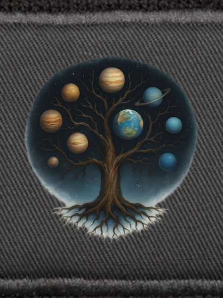 Cosmic Baum mit Planetenwelt