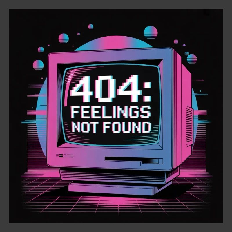 Retro Tech 404 Sentiments Introuvables Design