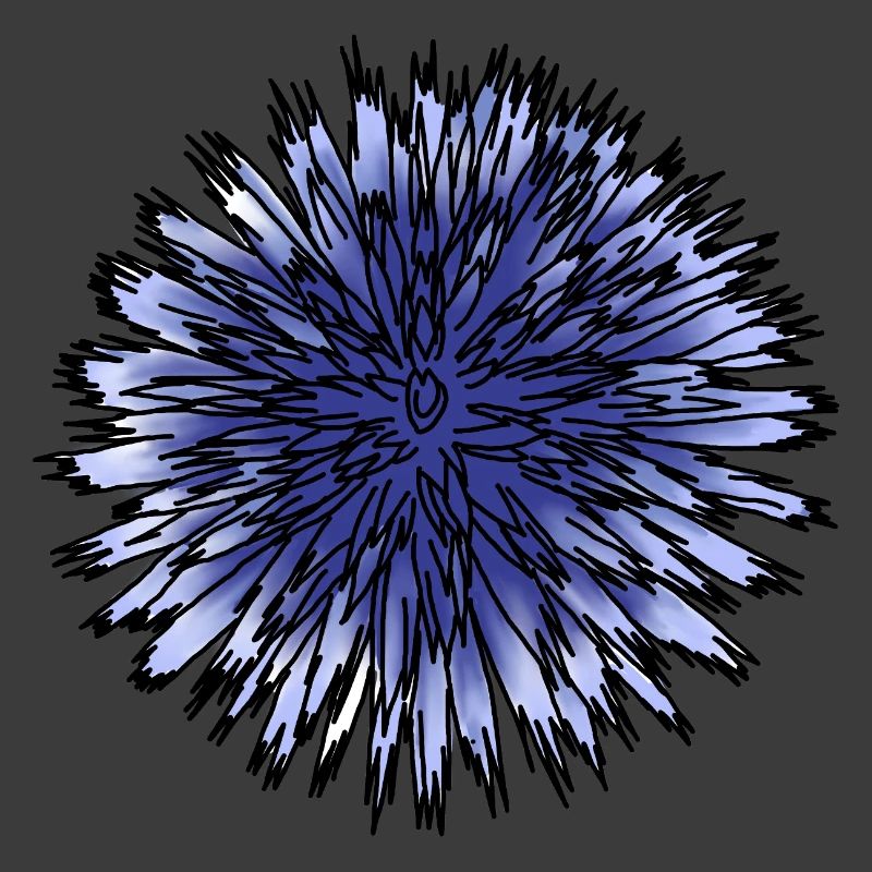 Blaue Distelblume
