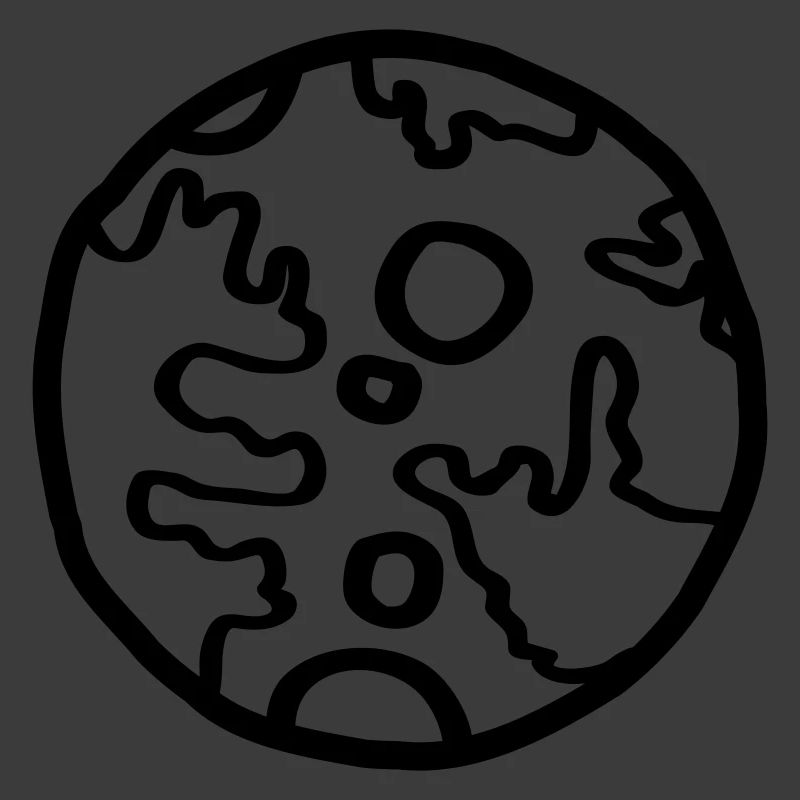 Planet Space Doodle Einfach