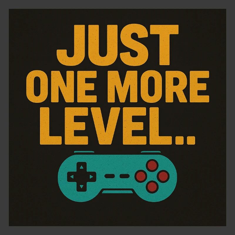 Gaming Motivation Spruch mit Controller