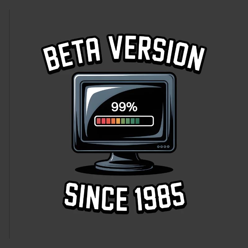 Retro Computer Progress Design