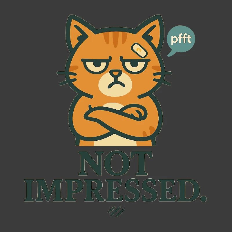 Not Impressed – Grumpy-Katze