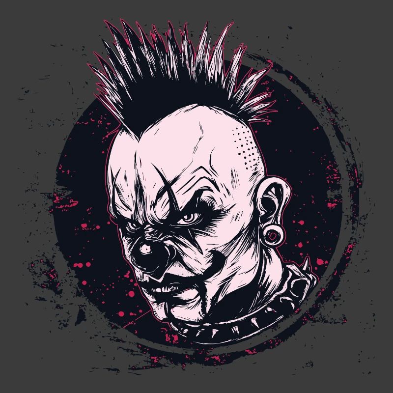 scary mohawk clown 
