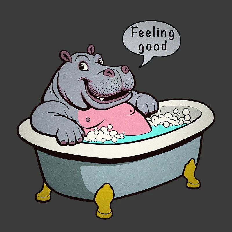 Nilpferd in der Badewanne