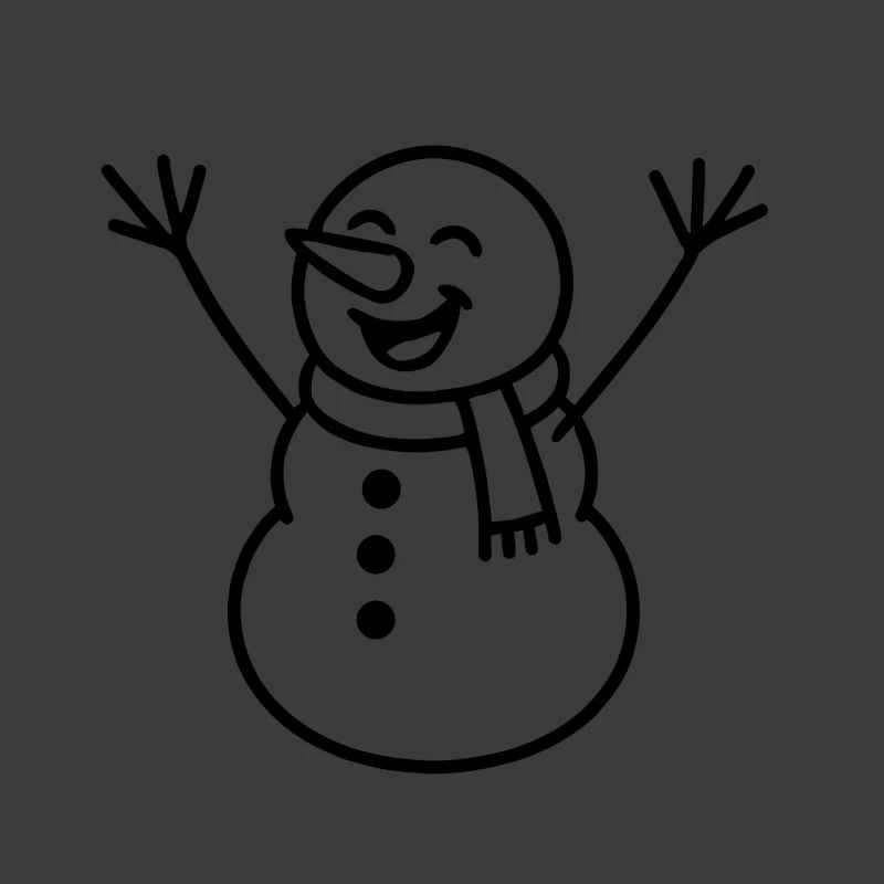 Fröhlicher Schneemann Illustration