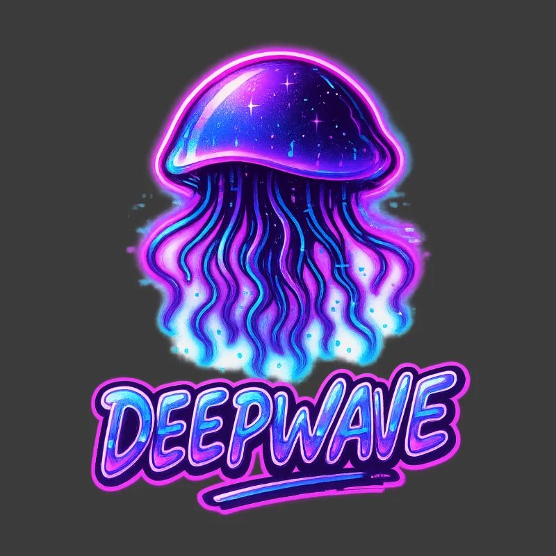 Neon Jellyfish Deepwave Design